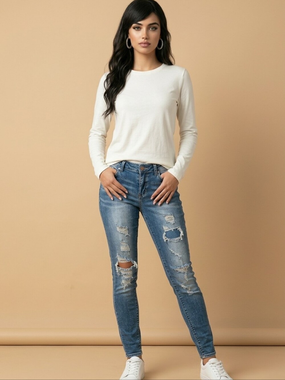 Buckle BlackWomen Jeans 26 X32 L DISTRESSED Fit no 53 Skinny Jeans